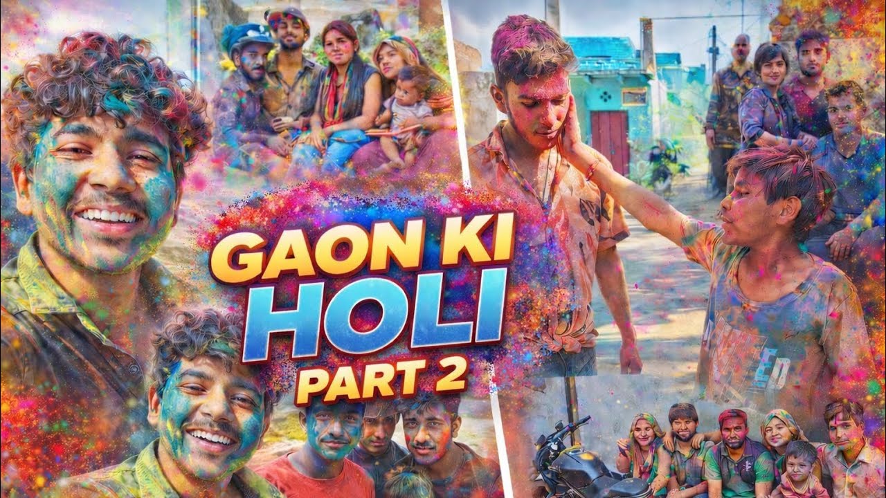 Gaon Ki Asli Holi 2026 🎨 | Pure Gaon Ke Sath Holi Celebration part 2