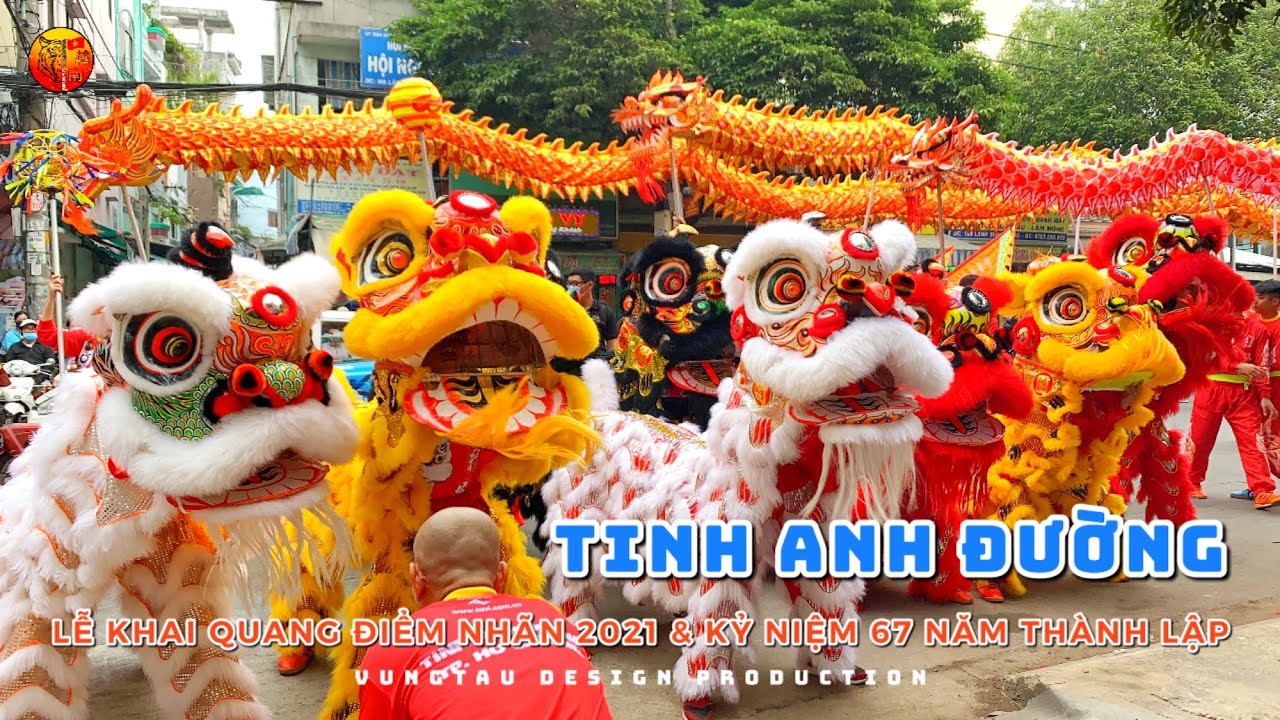 [2021] TINH ANH ĐƯỜNG - 越南精英堂龍獅團 - LỄ KHAI QUANG ĐIỂM NHÃN & KỶ NIỆM 67 NĂM - CÚNG TỔ & DIỄU HÀNH