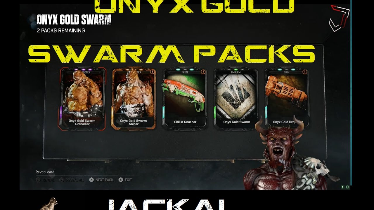 Gears of War 4 Swarm Onyx Gold 4 Packs