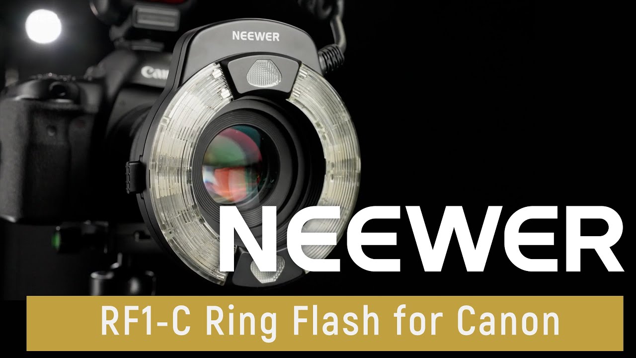 Introducing the NEEWER RF1-C 76Ws 5600K GN15 E-TTL II Marco Ring Flash for Canon