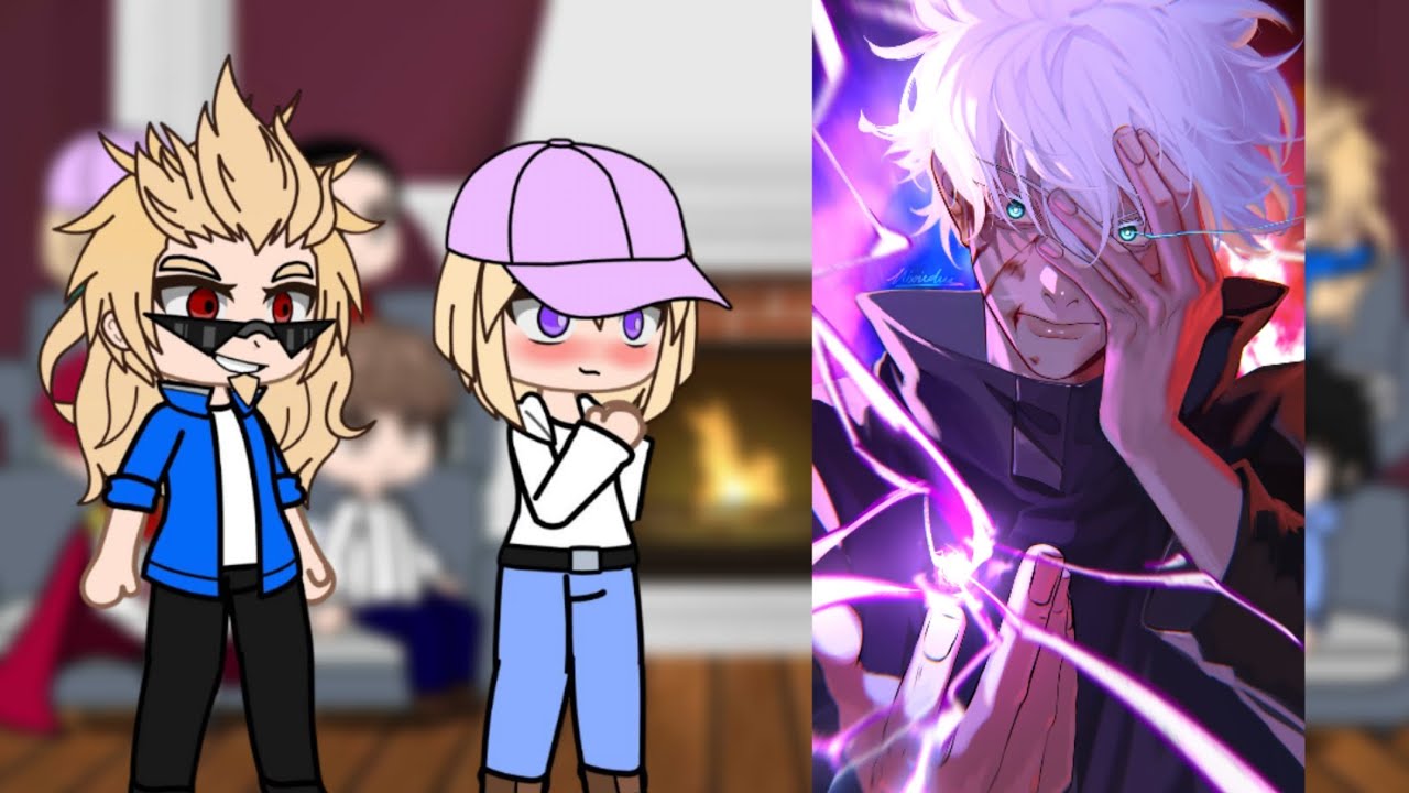 solo leveling react to gojo part 1/2 #jjk #gachatiktok #gachaclub #gachareact