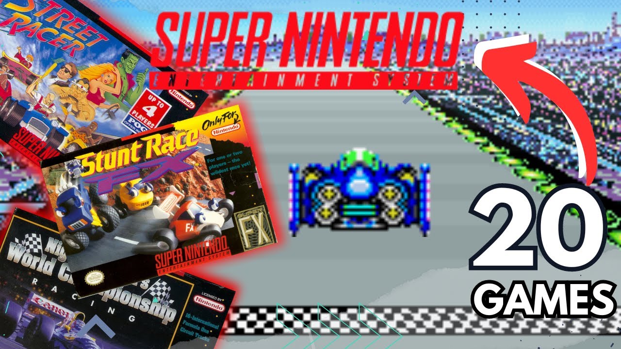 🏁🏆20 SNES RACING games from 🔻WORST to 🔺BEST | Mode 7 & Super FX chip made the difference.