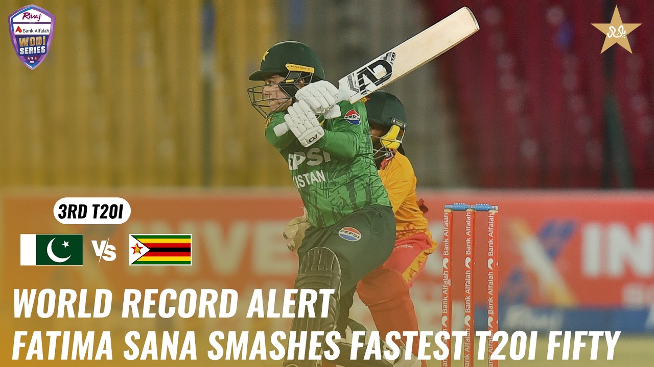 𝐑𝐄𝐂𝐎𝐑𝐃 𝐁𝐑𝐎𝐊𝐄𝐍 ⚡Fatima Sana&rsquo;s Historic 62* Off 19 Balls 🔥| Pakistan vs Zimbabwe | T20I Series | M9H1K