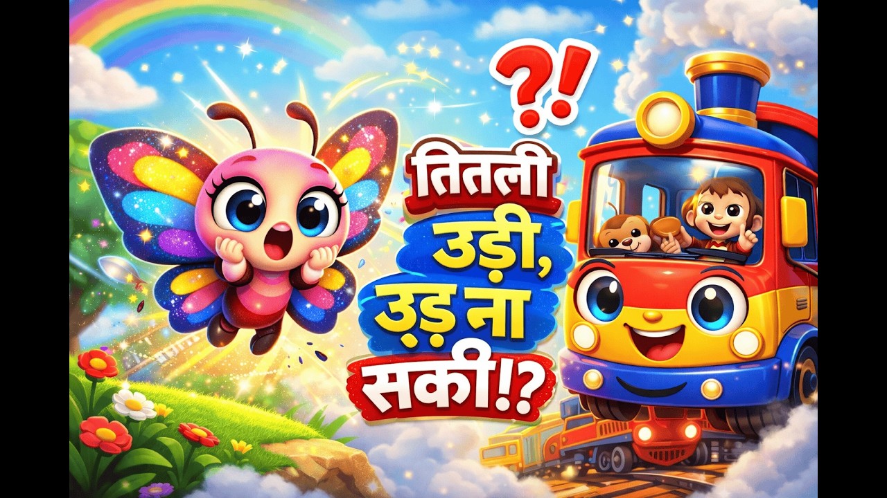 Titli Udi Bus Me Chadhi - तितली उड़ी | Hindi Rhymes For Childrens | Nursery Rhyme | Titli Udi 2026