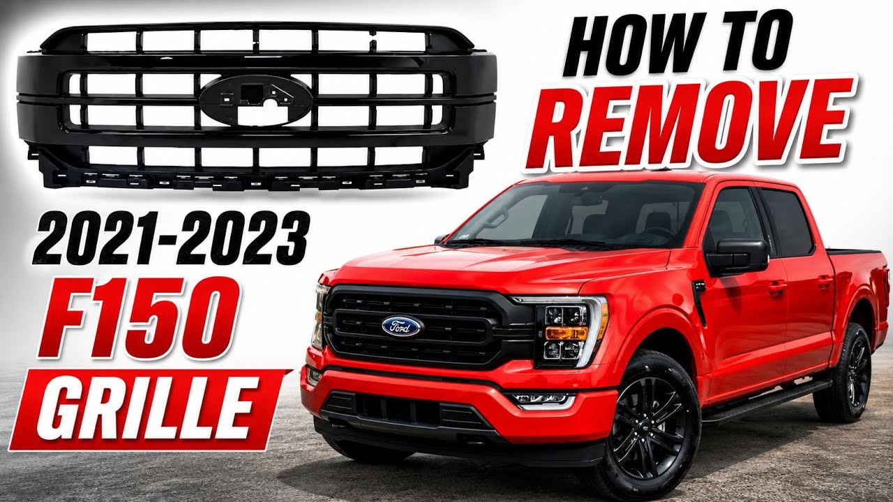 Инструкция по снятию решетки радиатора Ford F150 2021-2023 годов выпуска: пошаговая инструкция.