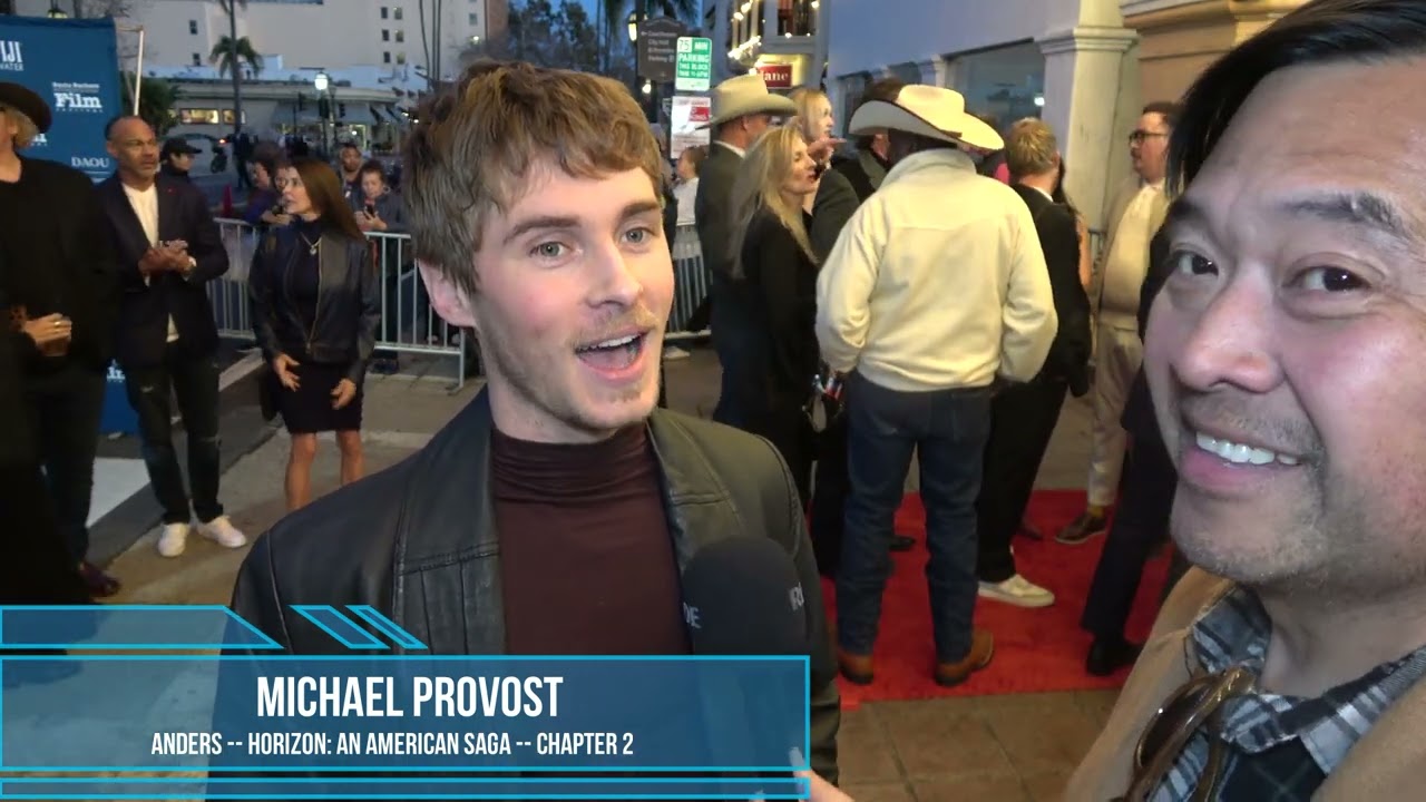 Michael Provost Carpet Interview at Horizon: An American Saga -- Chapter 2 US Premiere | SBIFF 2025
