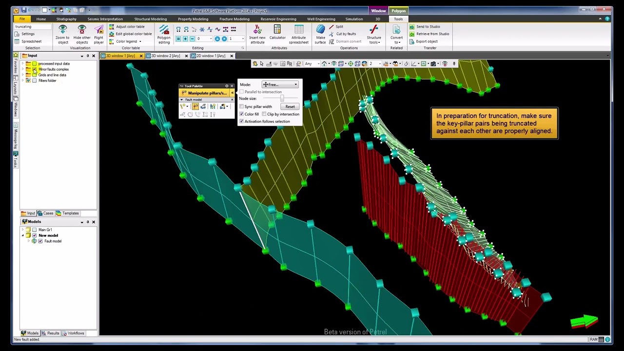 2 PETREL Fault modeling