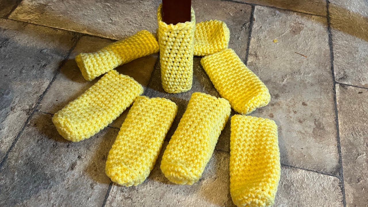 Extra Long Chair Boots - Crochet