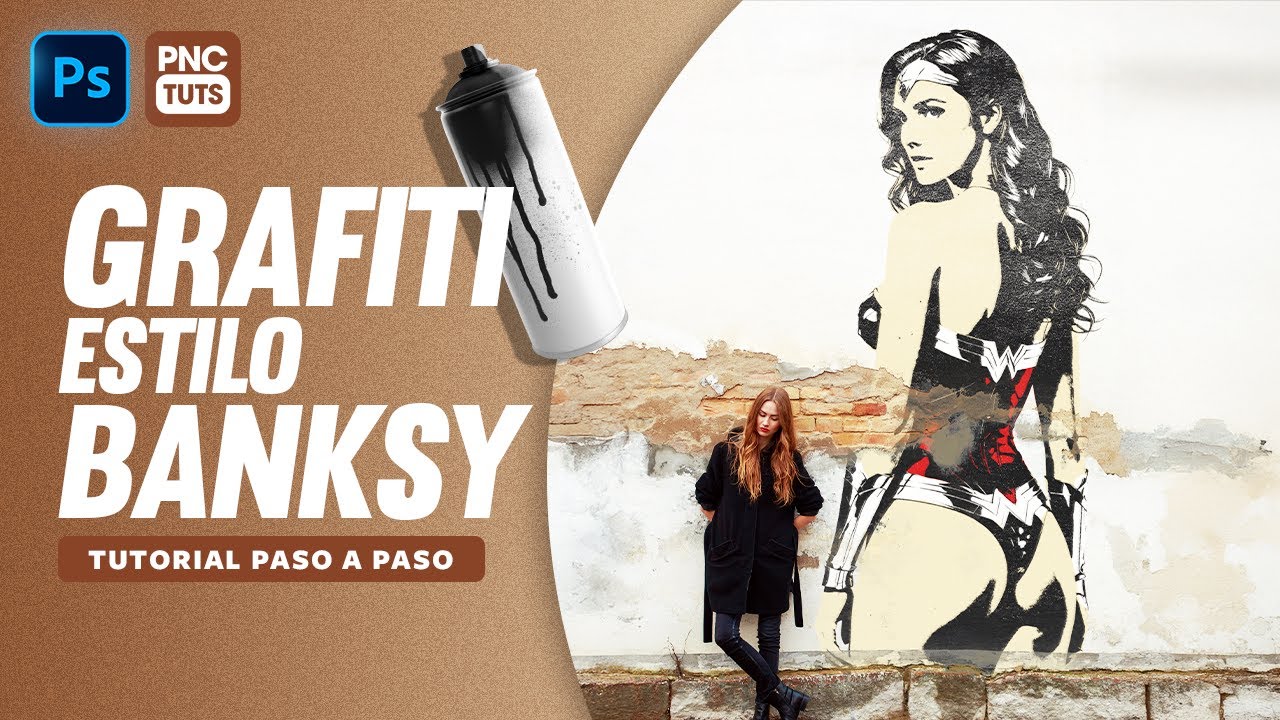 C&oacute;mo hacer un grafiti estilo Banksy en Photoshop | Tutorial f&aacute;cil y r&aacute;pido