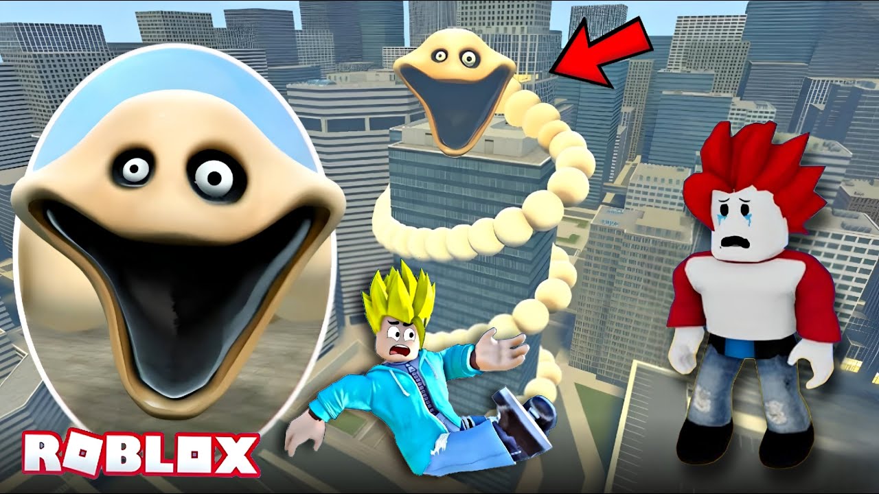 SCARY WORM TOWER in Roblox! 😱 Motu & Khaleel GO UP or DIE