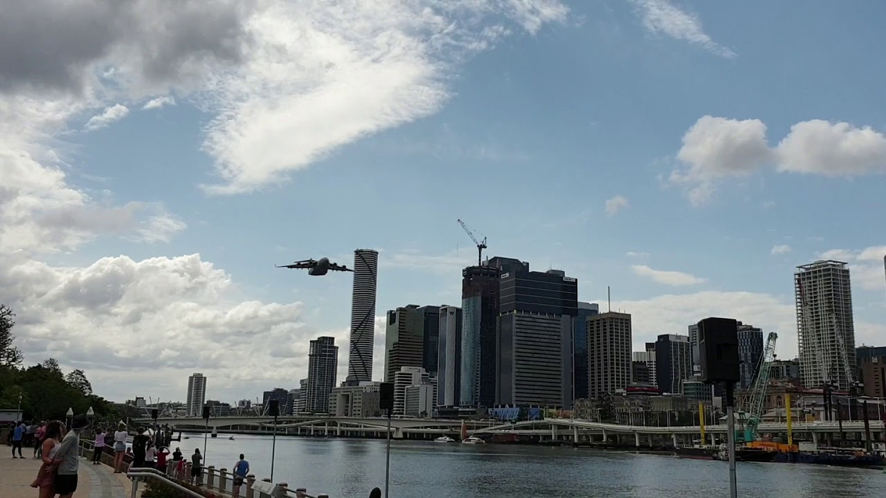 C17 Globemaster Low Pass - Riverfire 2019 Practice