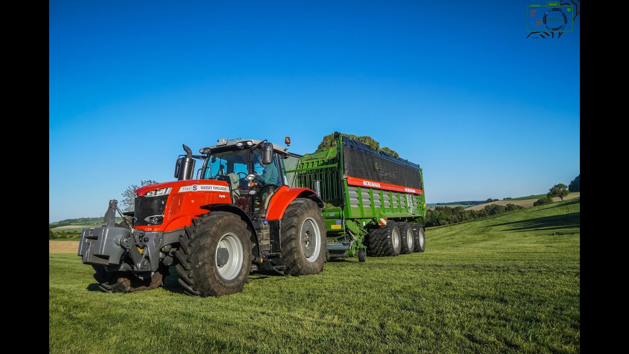 1. Schnitt/ Massey Ferguson 7722S/ Bergmann Shuttle 450S/ Ersteinsatz