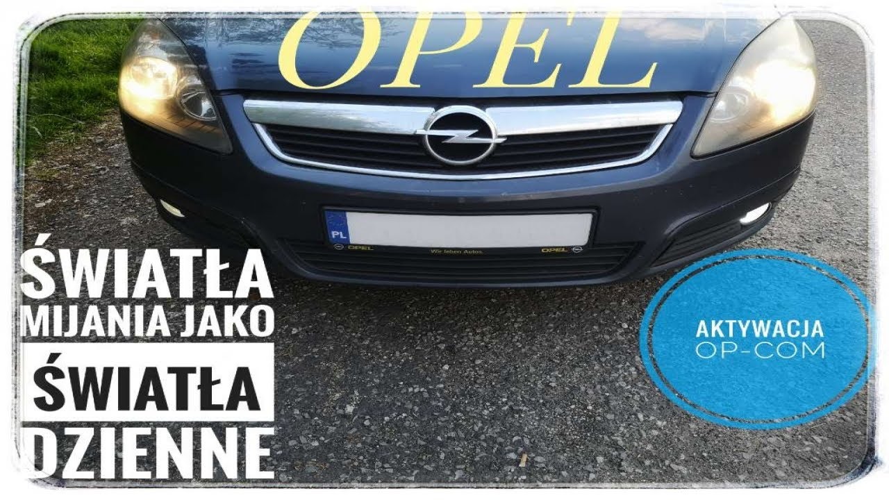 Opel - Aktywacja świateł do jazdy w dzień OP-COM