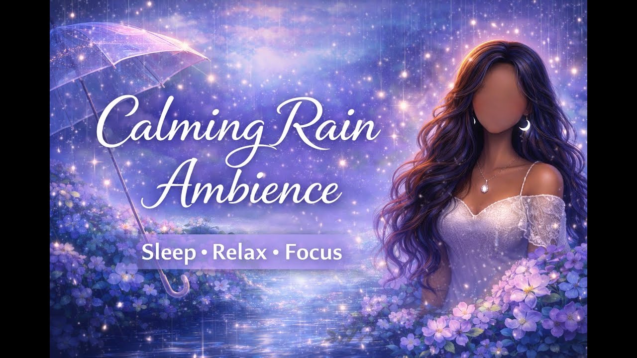 Relaxing Rain Sounds - Rain Sounds with Light Thunder - 1 Hour Relaxing Rain Sounds for Sleep