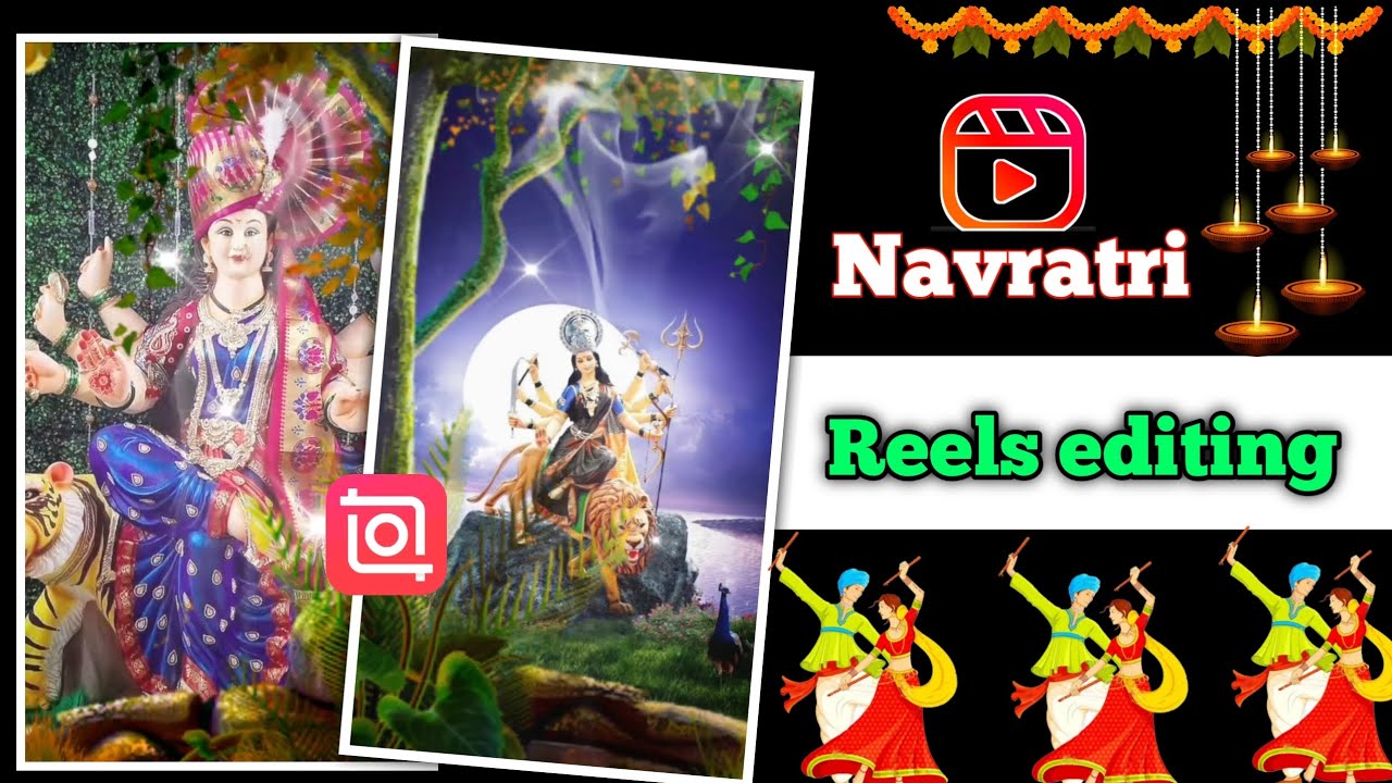 Navratri reels video editing  | Instagram trending reels editing || inshot app