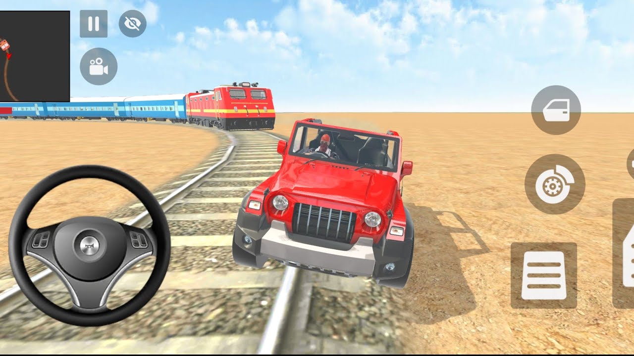 Indian police and mahindra Thar tain video 