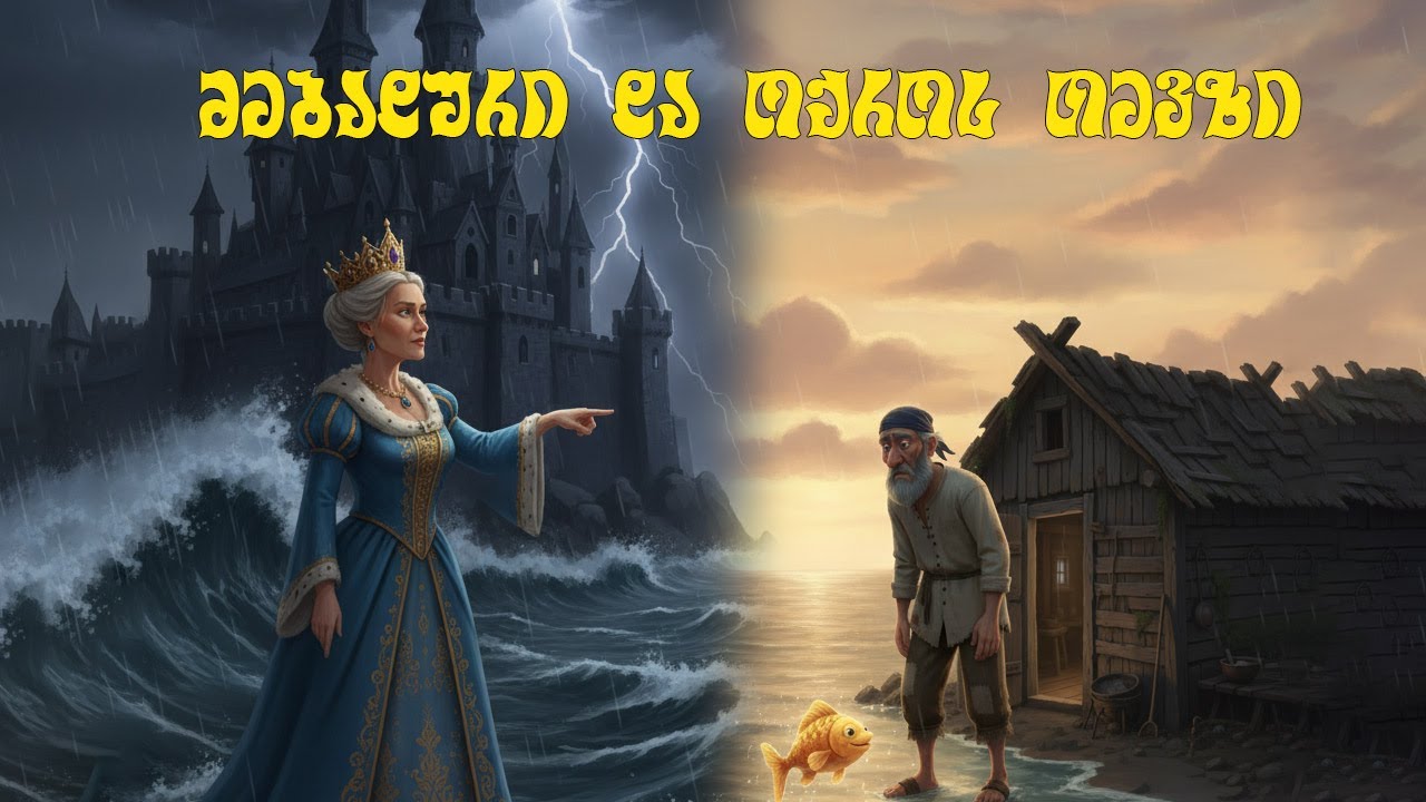 მებადური და ოქროს თევზი | ზღაპარი
