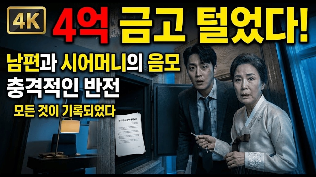 출장 간 사이 금고를 연 남편과 시어머니, 그들이 본 것은 돈이 아닌 파멸의 시작이었다