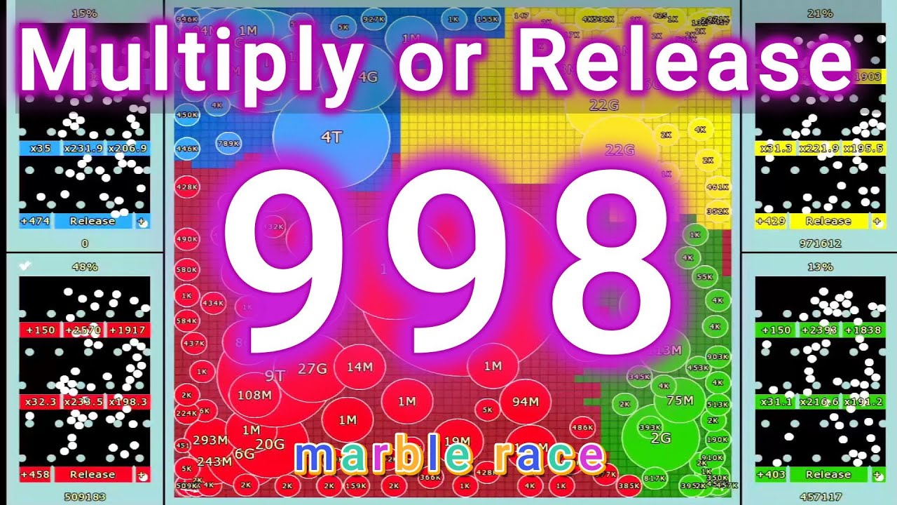 Multiply or Release #998   Marble Race