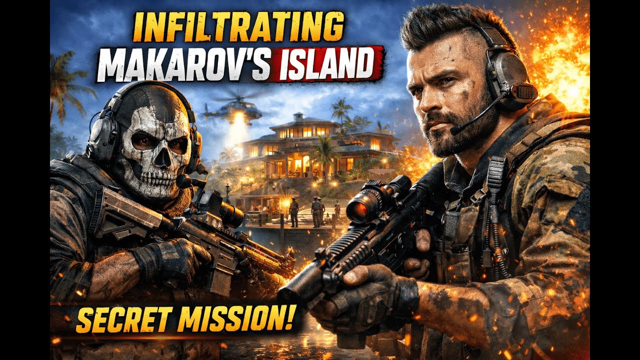 Ghost & Soap Infiltrate Makarov’s Secret Island | MW 3 Stealth Mission Game play