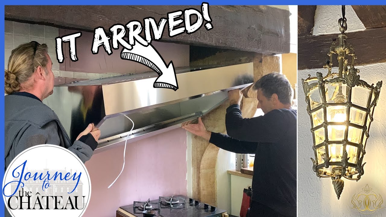 IT FINALLY ARRIVED & the chateau KITCHEN MAKEOVER lighting install - Journey to the Château, Ep. 95