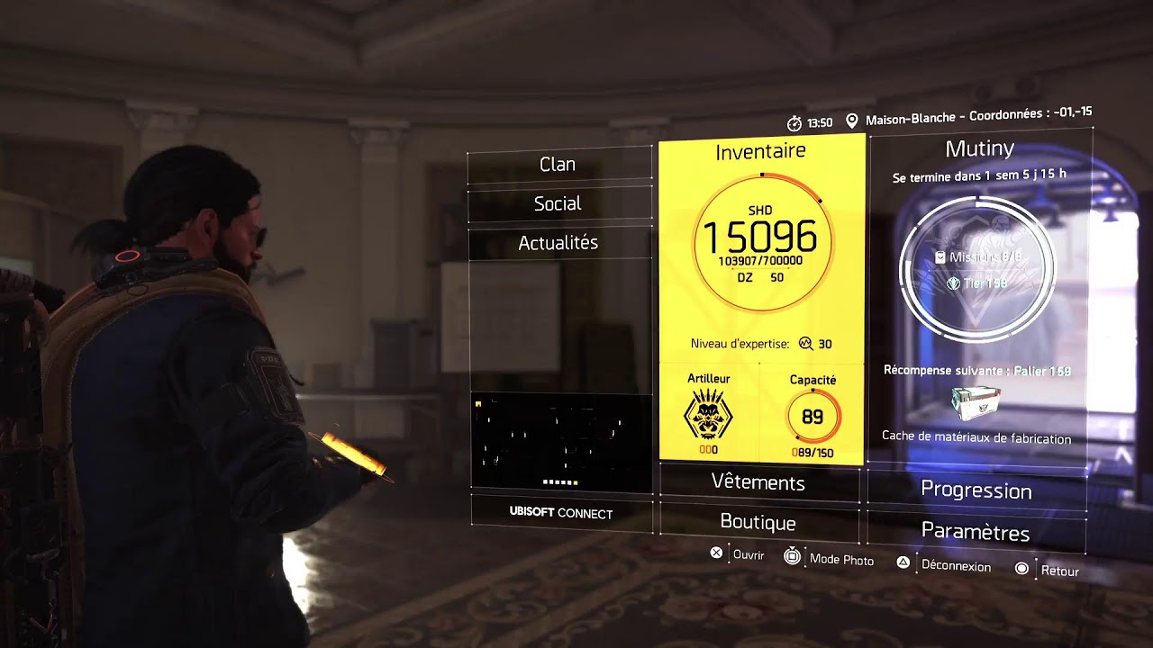 Tom Clancy's The Division 2 sur PS5 Pro - Réanimation, Projets, Missions, ...
