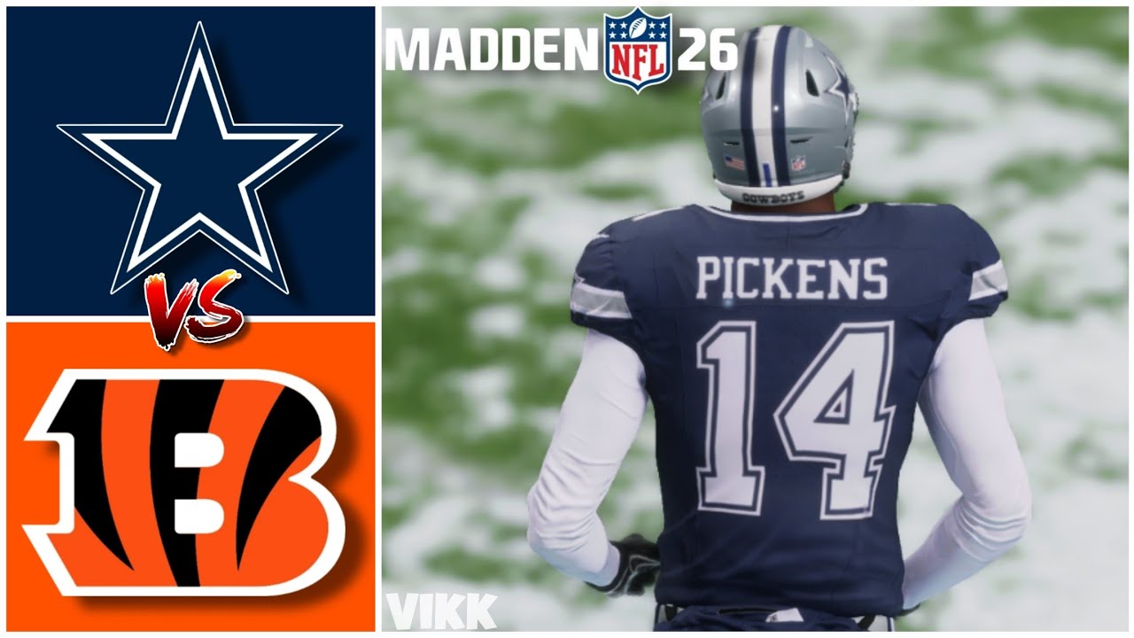 Cowboys vs Bengals Simulation (Madden 26 Rosters)