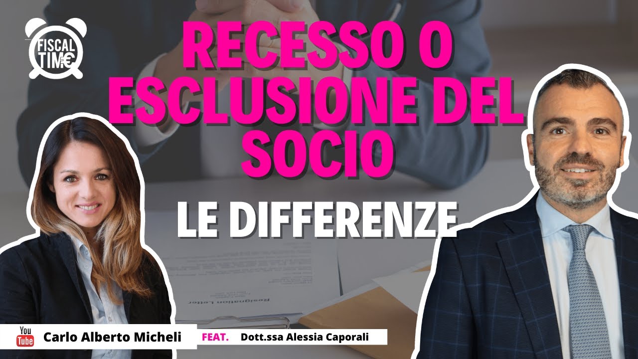 Recesso o Esclusione Del Socio | Le Differenze