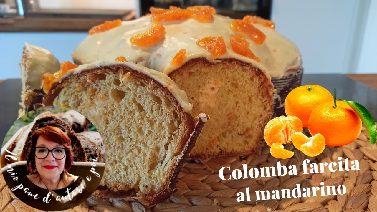 COLOMBA FARCITA AL MANDARINO con ganache lucida al mandarino