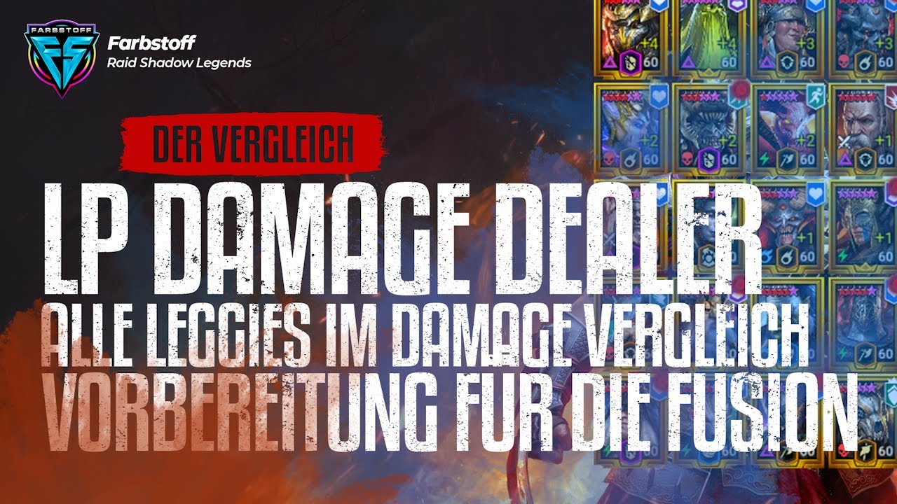 Raid: Shadow Legends - Der große Vergleich aller LP Damage Dealer - Vorbereitung für die Fusion