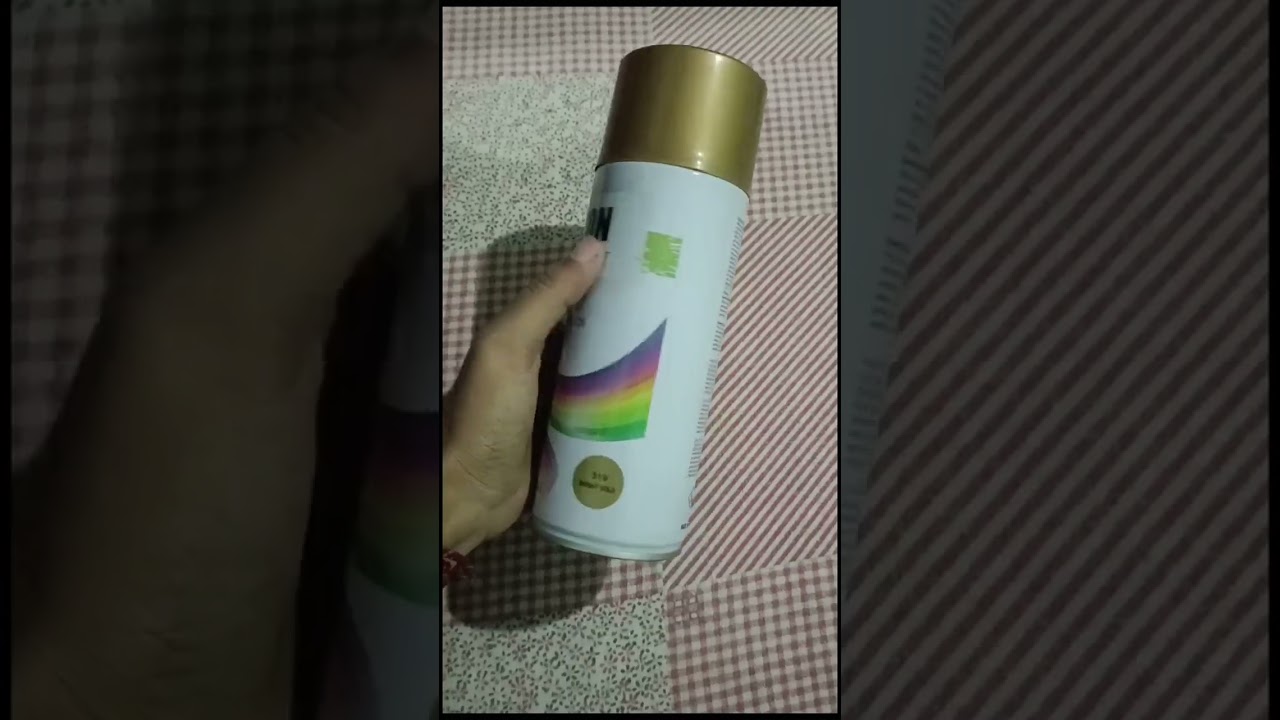 GOLDEN SPRAY PAINT #unboxing #youtubeshorts #shorts #viral #craft #art #treanding #diy  #savage