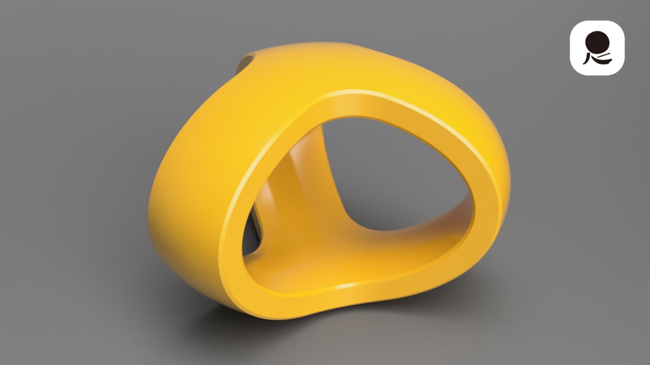 【立体設計通信307】Autodesk Fusion 扁平トーラス中空体 Flattened hollow torus