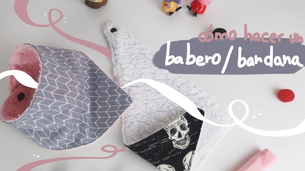 Cómo hacer un babero -  bandana para bebés