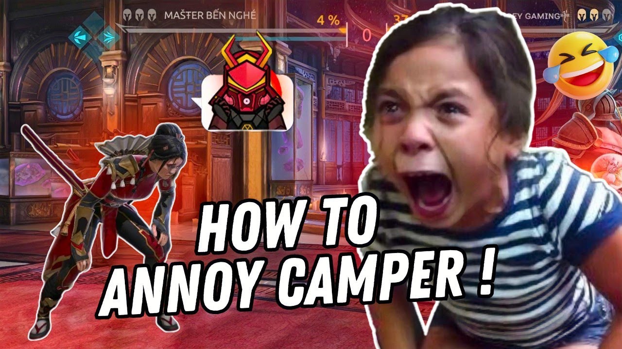 WORLD NO.1 Camper GOT ANGRY 😭 ! This is How you Annoy the Annoyers || Shadow Fight 4 arena 