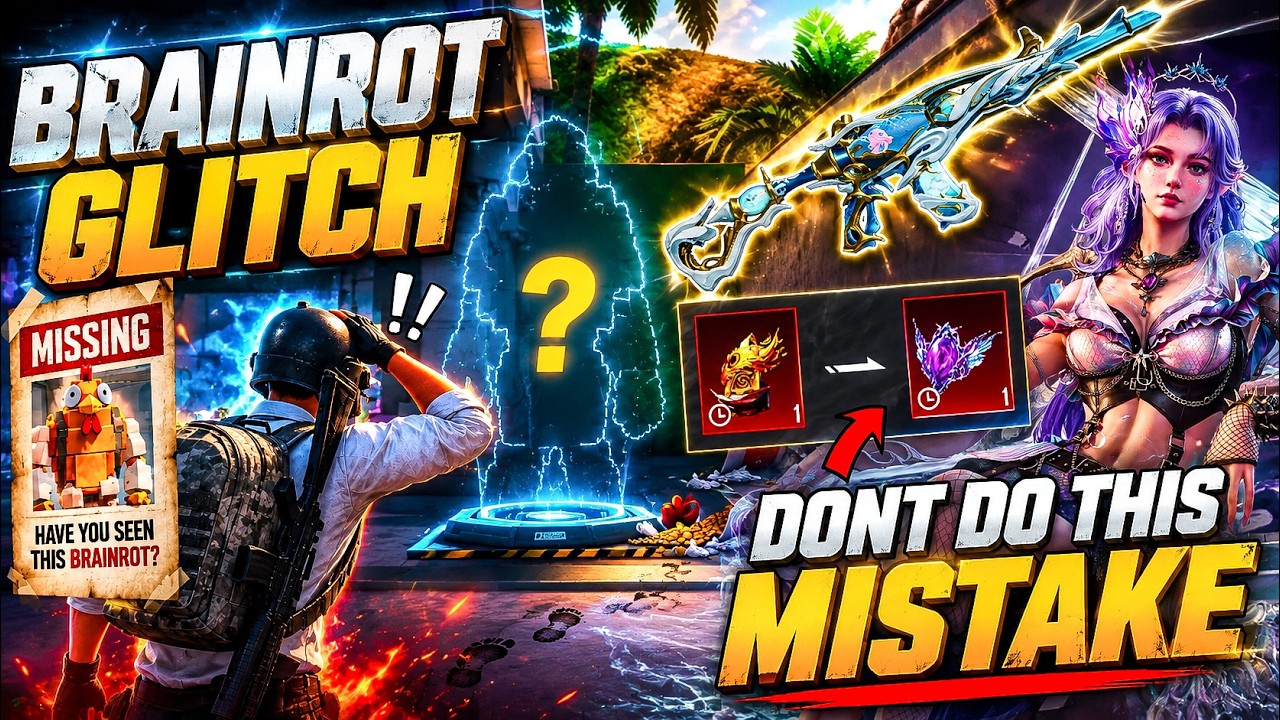 HOW TO GET FREE GEM / BGMI PRE ORDER EVENT TRICK / CHICKEN BRAINROT GLITCH IN BGMI