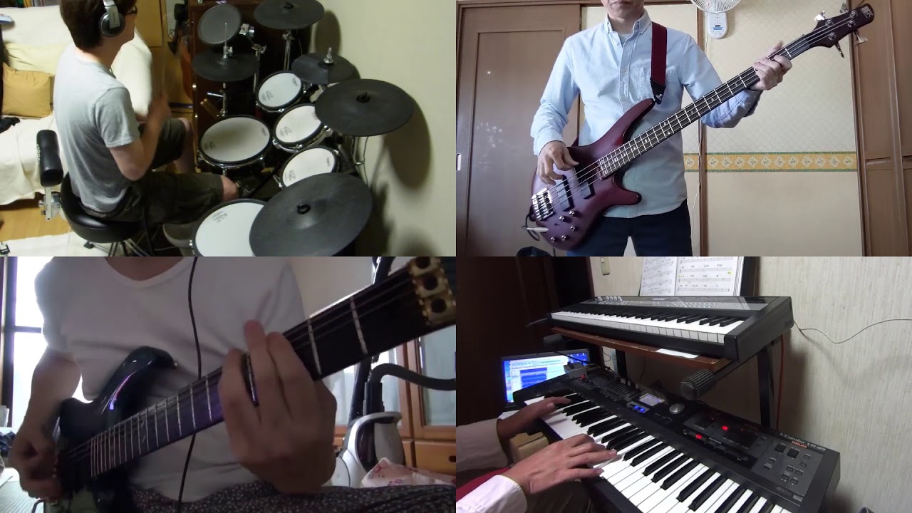 松田聖子のチェリ－ブラッサムをバンドでネットセッションしてみた