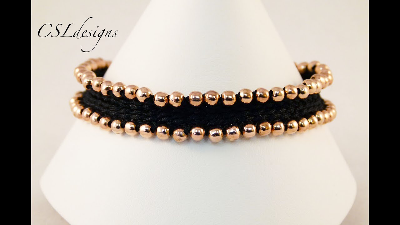 How to add beads to a flat kumihimo braid