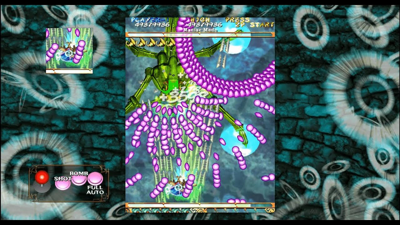 Mushihimesama (Maniac Mode + No Miss + No Bombs + M-Power)