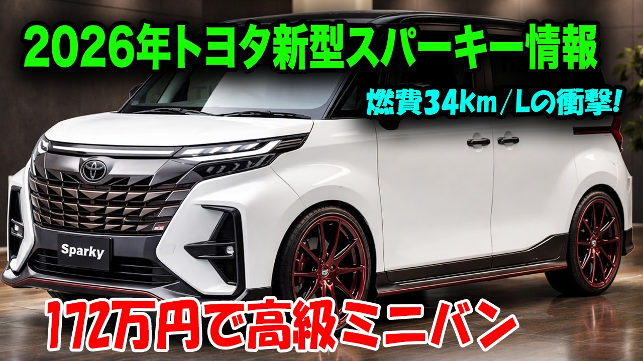 2026年トヨタ新型スパーキー最新情報！燃費・内装・価格すべてが規格外だった&hellip;！