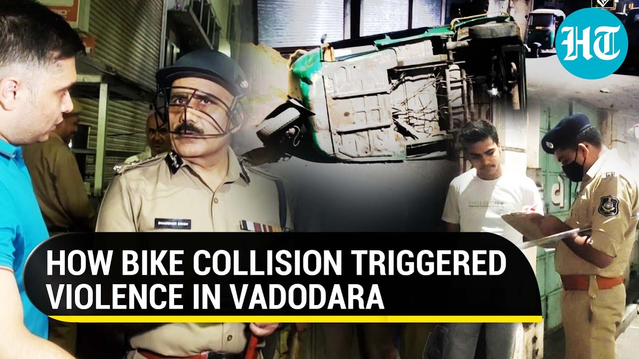 Vadodara Violence: Temple vandalised, vehicles damaged after bike accident