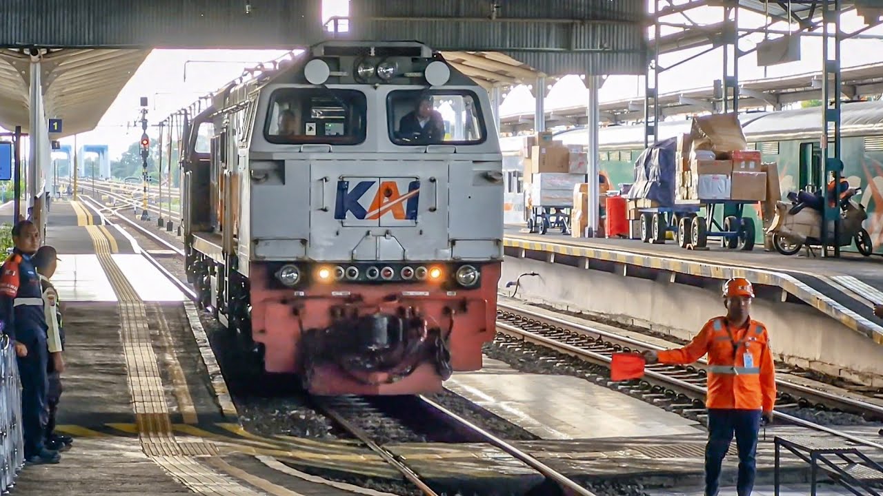 KERETA LOKAL DITARIK LOKOMOTIF SPESIALIS ARGO LANGSUNG DIGEBER NGEBUT!! Momen CC206 dinas KA Dhoho