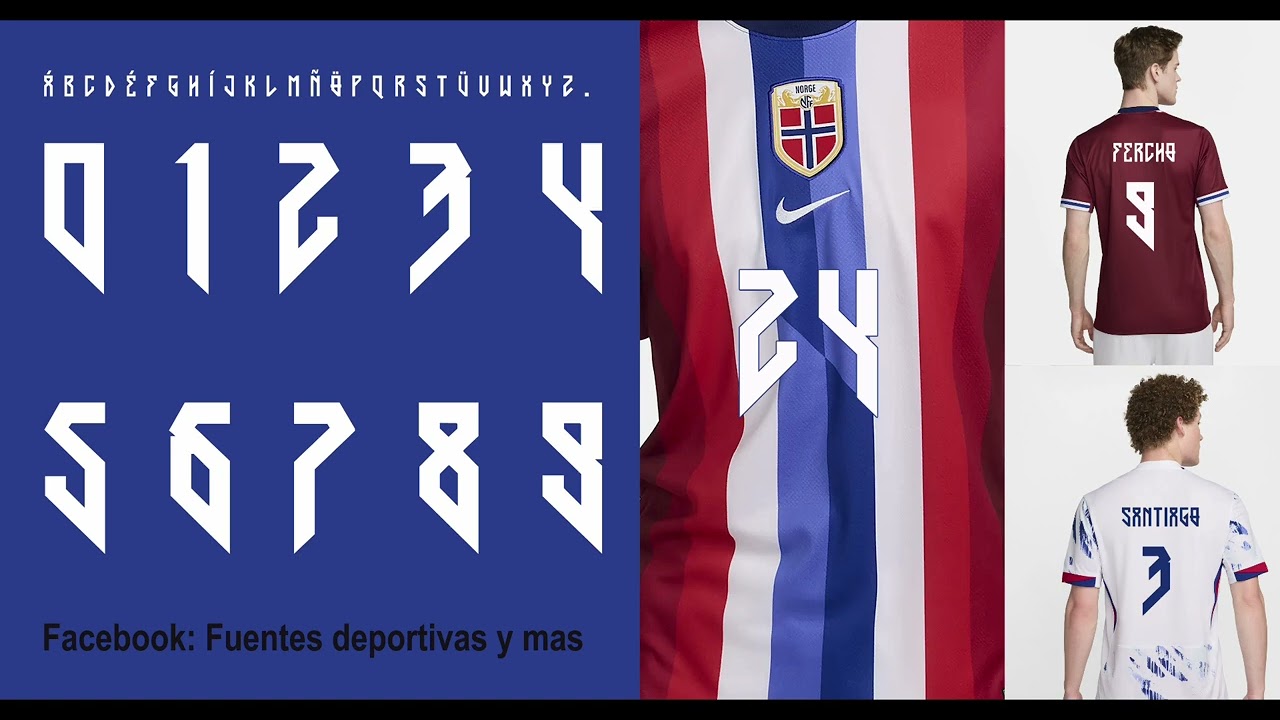 Font Norway UEFA Euro 2024 Tipografia Noruega Eurocopa 2024
