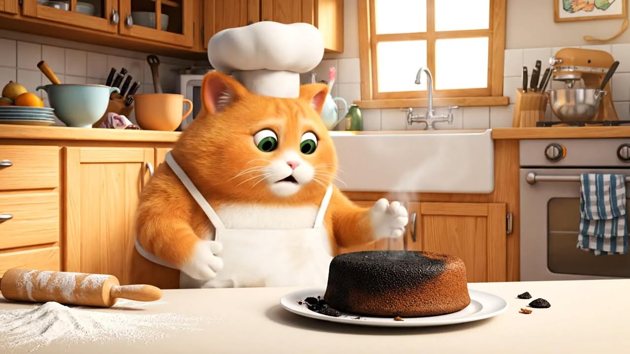 This Cat Funny Cartoon Is Hiding a Secretly Hilarious Plot - Prepare to Laugh! Fat cat Cooking 2