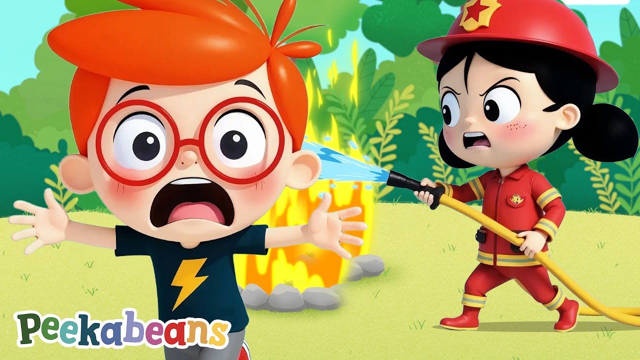 FireFighters Rescue Team | Peekabeans Kids Songs