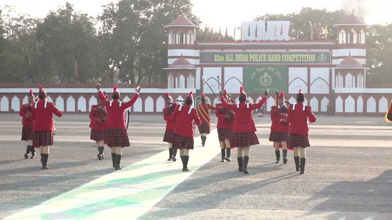 23rd all India police band competition 2023. bsf Ladies Pipe band
