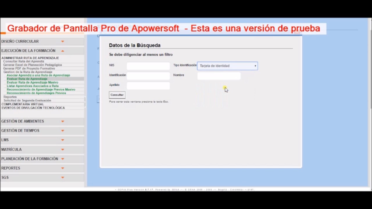 CALIFICAR JUICIOS EVALUATIVOS POR SOF&Iacute;A PLUS EN EL ROL DE INSTRUCTOR