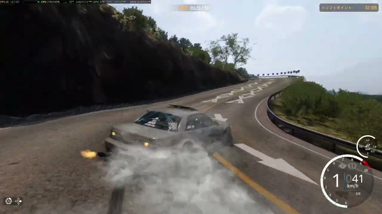 carx drift racing online 富士見街道 前半 シルビアs13