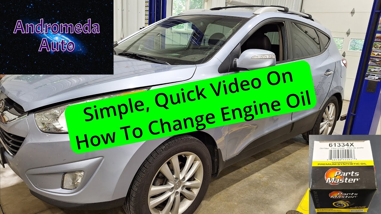 How to Change Engine Oil on a 2013 Hyundai Tucson 2.4 L | DIY Oil Change Step-by-Step