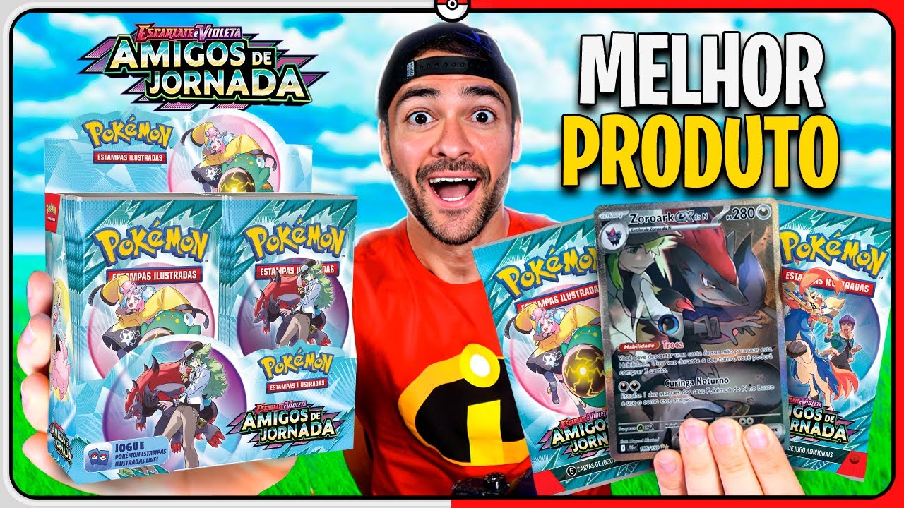 Nova BOOSTER BOX de CARTAS POKÉMON TCG AMIGOS DE JORNADA