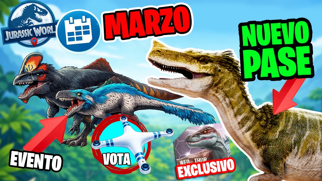 TODO el MES de MARZO en Jurassic World Alive